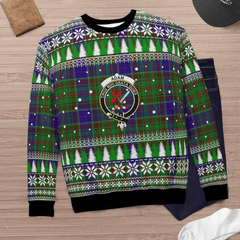 Clan Adam Crest Tartan Christmas Ugly Sweater XP56 Adam Crest Tartan Tartan Ugly Sweater