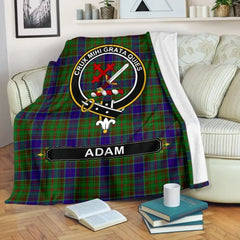 Clan Adam Family Tartan Crest BlanketsVY67 Clan Adam Tartan Today