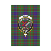 Clan Adam Tartan Crest Garden Flag TR56 Clan Adam Tartan Today
