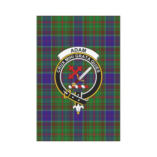 Clan Adam Tartan Crest Garden Flag TR56 Clan Adam Tartan Today