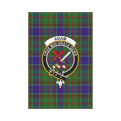 Clan Adam Tartan Crest Garden Flag TR56 Clan Adam Tartan Today