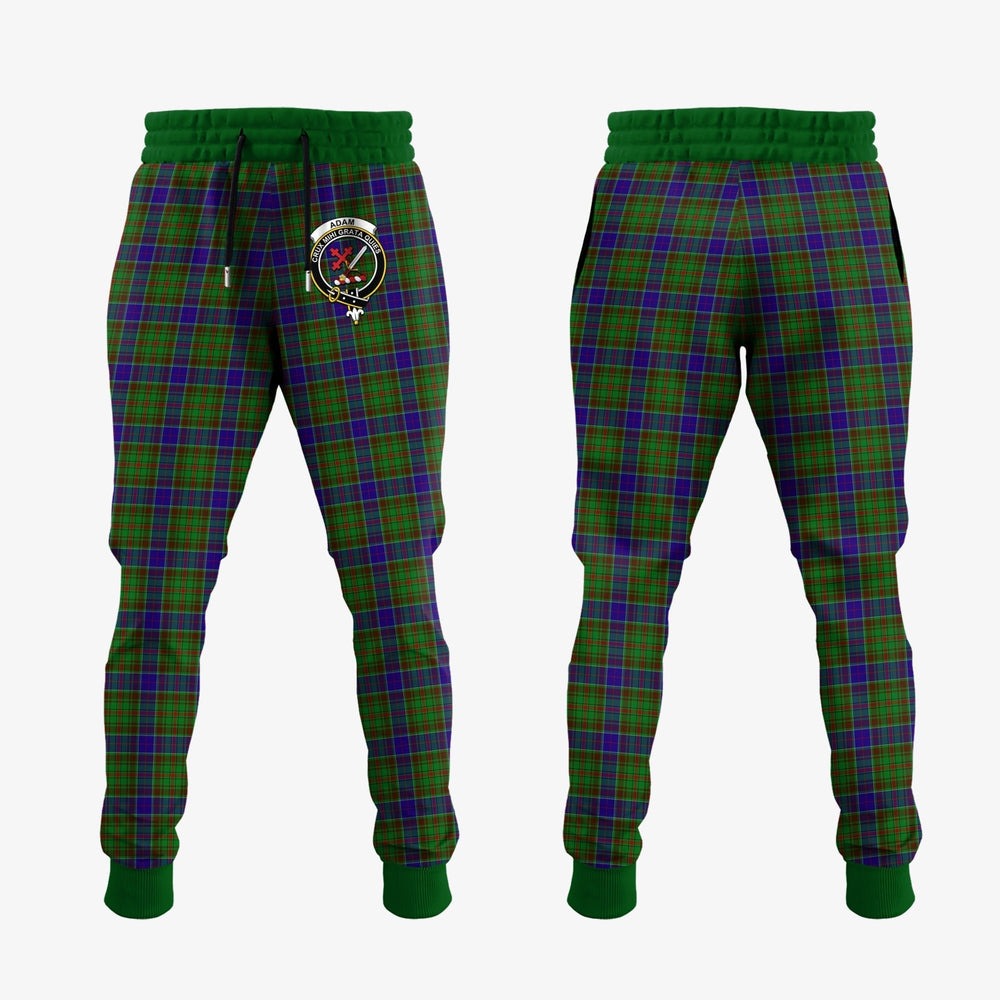 Clan Adam Tartan Crest Jogger Sweatpants SA81 Clan Adam Tartan Today