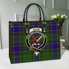 Clan Adam Tartan Crest Leather Bag XU49 Clan Adam Tartan Today