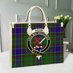 Clan Adam Tartan Crest Leather Bag XU49 Clan Adam Tartan Today