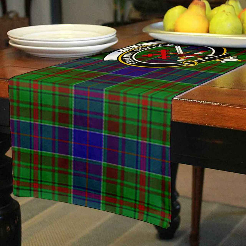 Clan Adam Tartan Crest Table Runner Cotton JN67 Adam Tartan Tartan Table Runner