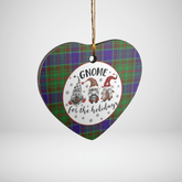 Clan Adam Tartan Gnome Heart Ceramic Ornament WL92 Adam Tartan Gnome Tartan Christmas