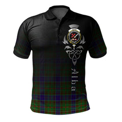 Clan Adam Tartan Polo Shirt - Alba Celtic Style FI67 Adam Tartan Tartan Polo