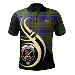 Clan Adam Tartan Polo Shirt - Believe In Me Style MC85 Adam Tartan Tartan Polo