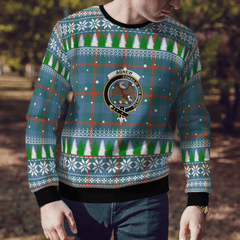 Clan Agnew Ancient Crest Tartan Christmas Ugly Sweater QU21 Agnew Ancient Crest Tartan Tartan Ugly Sweater