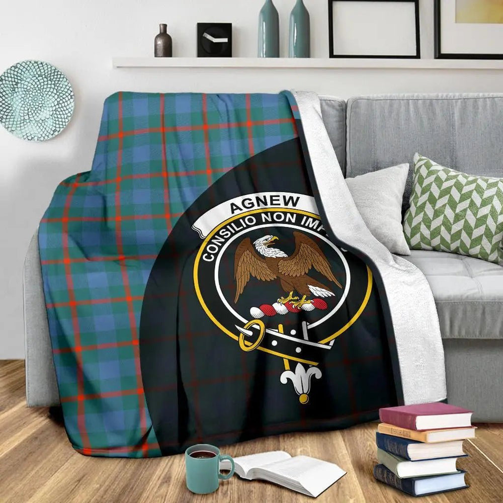Clan Agnew Ancient Tartan Crest Blanket Wave Style PO30 Clan Agnew Tartan Today