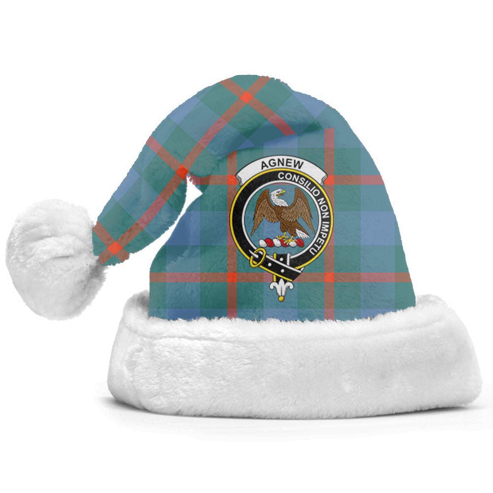 Clan Agnew Ancient Tartan Crest Christmas Santa Hat SY70 Agnew Ancient Tartan Tartan Santa Hat