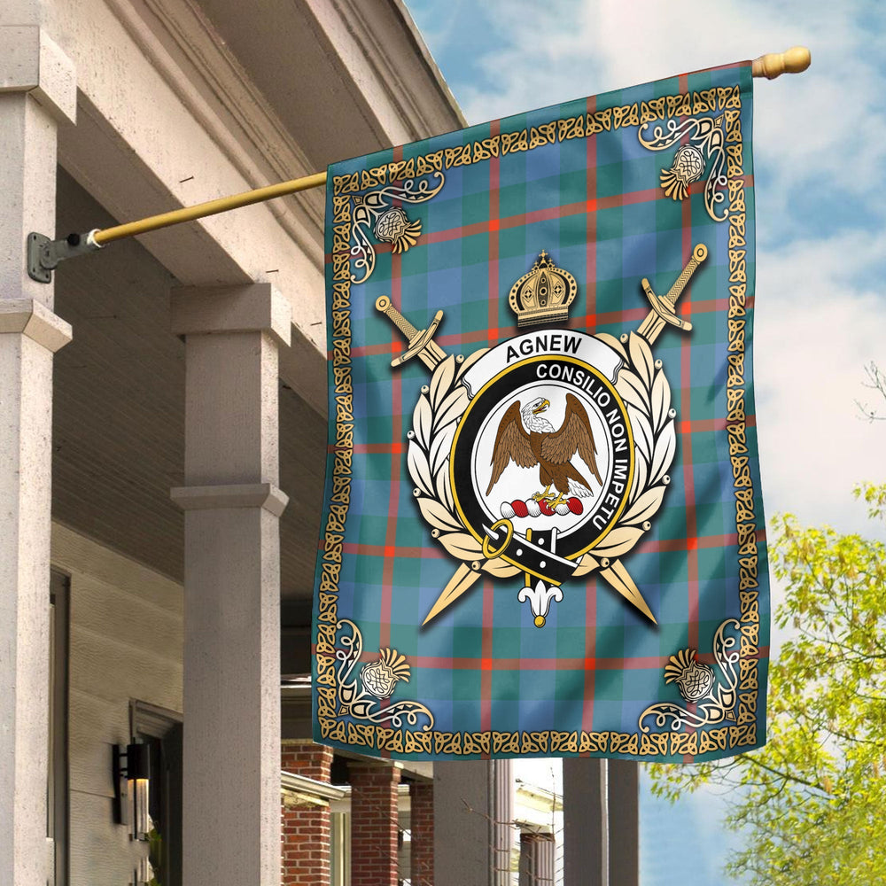 Clan Agnew Ancient Tartan Crest Garden Flag - Celtic Thistle HL37 Clan Agnew Tartan Today