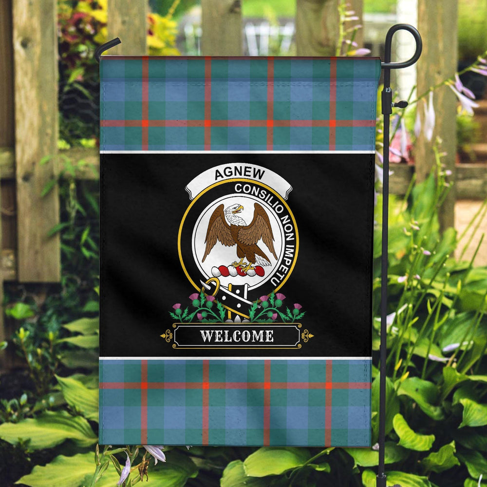 Clan Agnew Ancient Tartan Crest Garden Flag - Welcome GV81 Clan Agnew Tartan Today