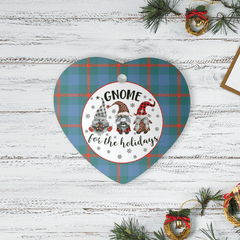 Clan Agnew Ancient Tartan Gnome Heart Ceramic Ornament CN39 Agnew Ancient Tartan Gnome Tartan Christmas