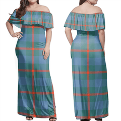 Clan Agnew Ancient Tartan Hawaii Dress IK16 Clan Agnew Tartan Hawaii Dress
