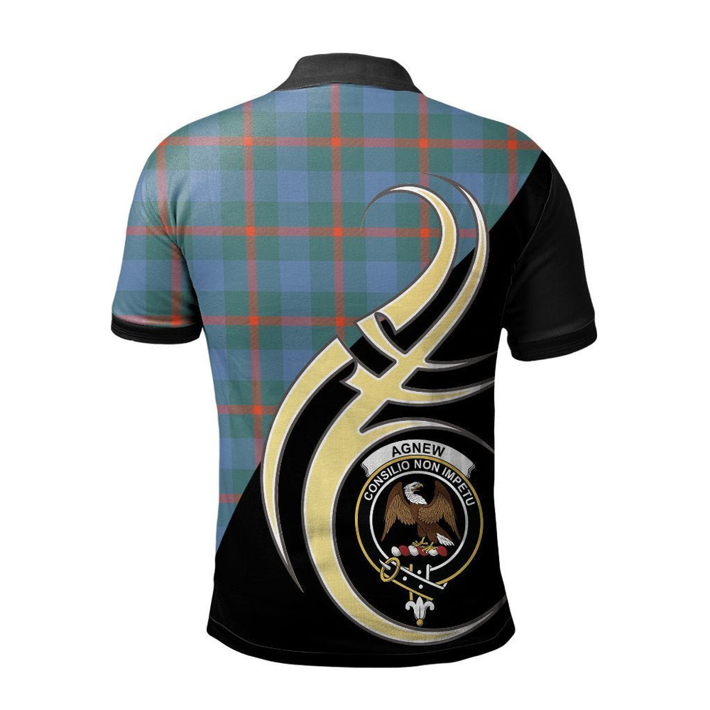 Clan Agnew Ancient Tartan Polo Shirt - Believe In Me Style CD93 Agnew Ancient Tartan Tartan Polo