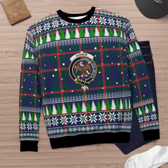 Clan Agnew Modern Crest Tartan Christmas Ugly Sweater RF27 Agnew Modern Crest Tartan Tartan Ugly Sweater