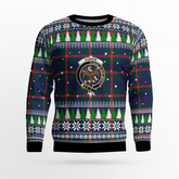 Clan Agnew Modern Crest Tartan Christmas Ugly Sweater RF27 Agnew Modern Crest Tartan Tartan Ugly Sweater