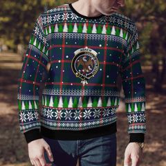 Clan Agnew Modern Crest Tartan Christmas Ugly Sweater RF27 Agnew Modern Crest Tartan Tartan Ugly Sweater