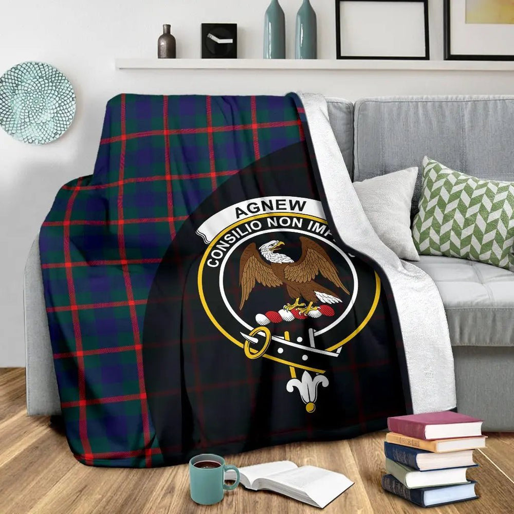 Clan Agnew Modern Tartan Crest Blanket Wave Style YM38 Clan Agnew Tartan Today