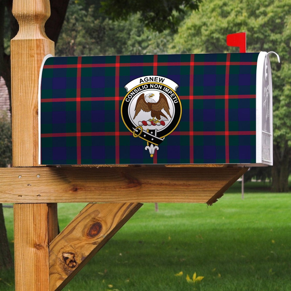 Clan Agnew Modern Tartan Crest Mailbox LK26 Clan Agnew Tartan Today