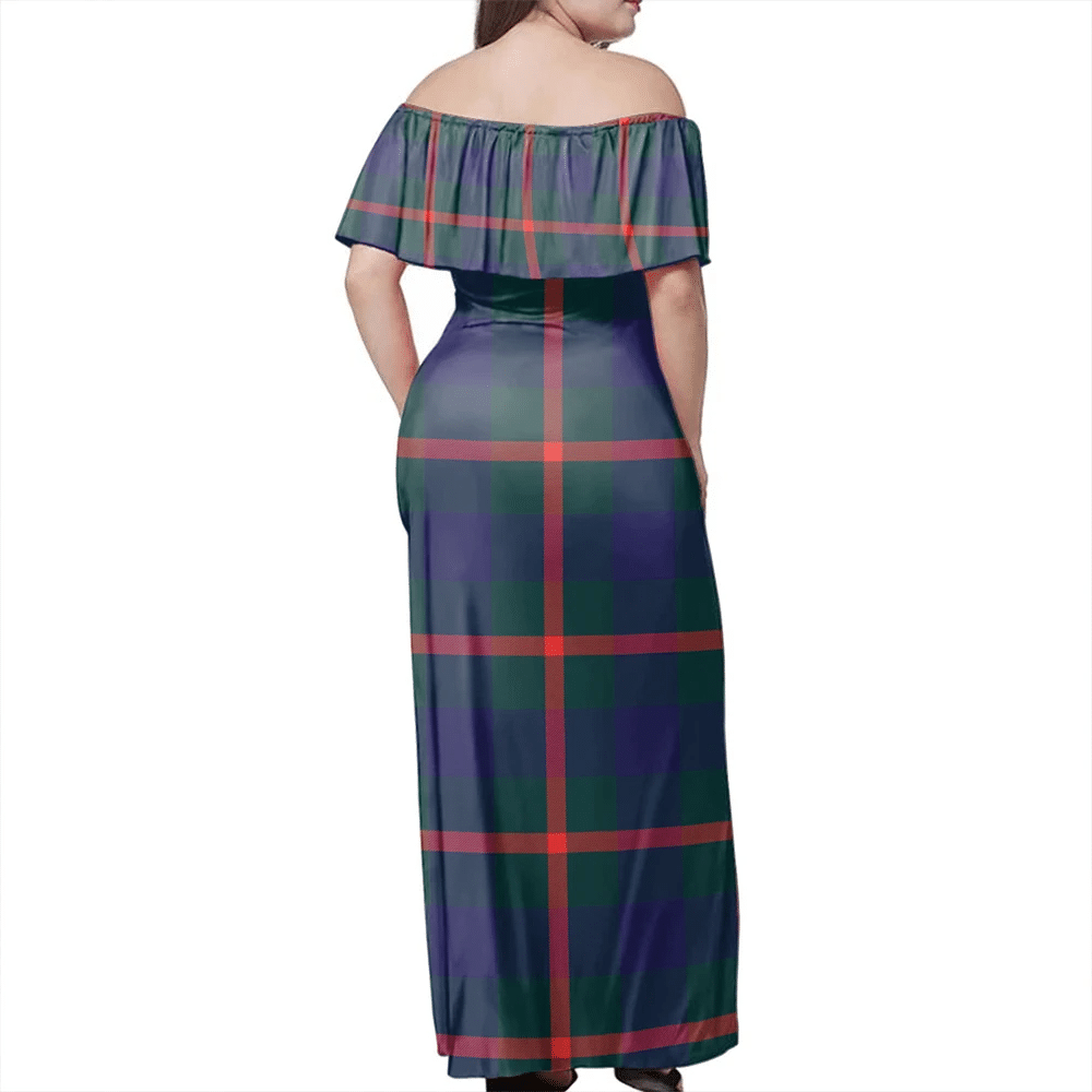 Clan Agnew Modern Tartan Hawaii Dress LN12 Clan Agnew Tartan Hawaii Dress