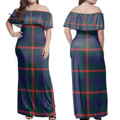 Clan Agnew Modern Tartan Hawaii Dress LN12 Clan Agnew Tartan Hawaii Dress