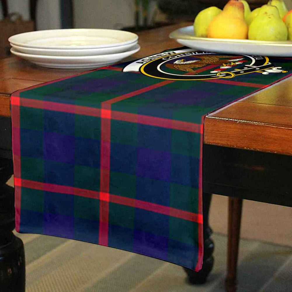Clan Agnew Tartan Crest Table Runner Cotton BT48 Agnew Tartan Tartan Table Runner
