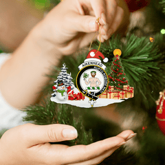 Clan Aikenhead Crest Tartan Acrylic Christmas Ornament IE97 Aikenhead Tartan Tartan Christmas