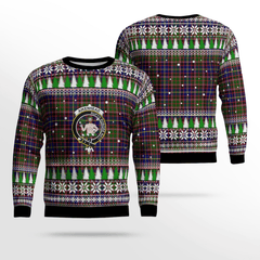 Clan Aikenhead Crest Tartan Christmas Ugly Sweater SN62 Aikenhead Crest Tartan Tartan Ugly Sweater