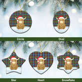 Clan Aikenhead Tartan Christmas Ceramic Ornament Highland Cows Style TU60 Aikenhead Tartan Tartan Ornament