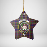 Clan Aikenhead Tartan Crest Star Ceramic Ornament OF72 Aikenhead Tartan Tartan Christmas