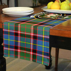 Clan Aikenhead Tartan Crest Table Runner Cotton DS36 Aikenhead Tartan Tartan Table Runner