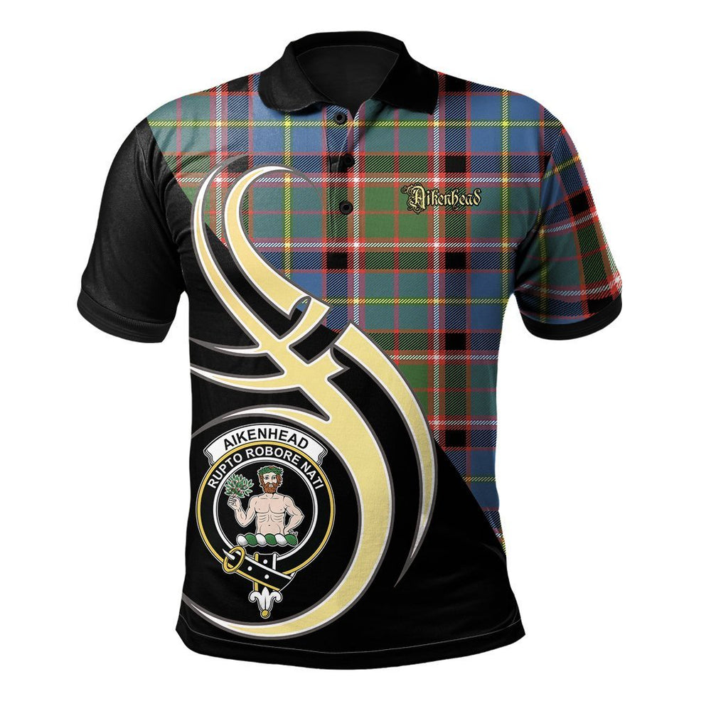 Clan Aikenhead Tartan Polo Shirt - Believe In Me Style XB30 Aikenhead Tartan Tartan Polo