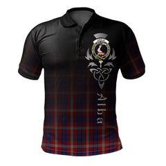Clan Ainslie 01 Tartan Polo Shirt - Alba Celtic Style CH76 Ainslie 01 Tartan Tartan Polo