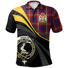 Clan Ainslie 01 Tartan Polo Shirt - Royal Coat Of Arms Style QK29 Ainslie 01 Tartan Tartan Polo