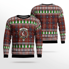 Clan Ainslie Crest Tartan Christmas Ugly Sweater ZW21 Ainslie Crest Tartan Tartan Ugly Sweater