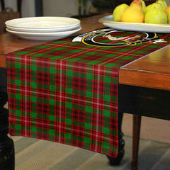 Clan Ainslie Tartan Crest Table Runner Cotton MC59 Ainslie Tartan Tartan Table Runner