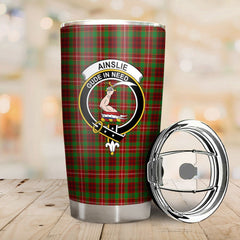 Clan Ainslie Tartan Crest Tumbler BI16 Clan Ainslie Tartan Today