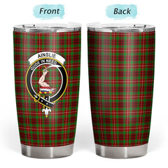 Clan Ainslie Tartan Crest Tumbler BI16 Clan Ainslie Tartan Today
