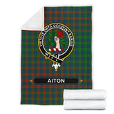 Clan Aiton Family Tartan Crest Blanket 3 Sizes ZP47 Clan Aiton Tartan Today