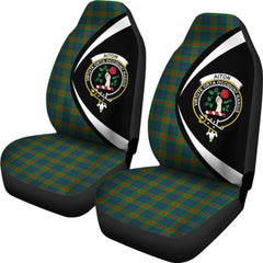 Clan Aiton Tartan Crest Circle Style Car Seat Cover IK24 Clan Aiton Tartan Today