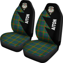 Clan Aiton Tartan Crest Flash Style Car Seat Cover GR32 Clan Aiton Tartan Today
