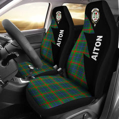 Clan Aiton Tartan Crest Flash Style Car Seat Cover GR32 Clan Aiton Tartan Today