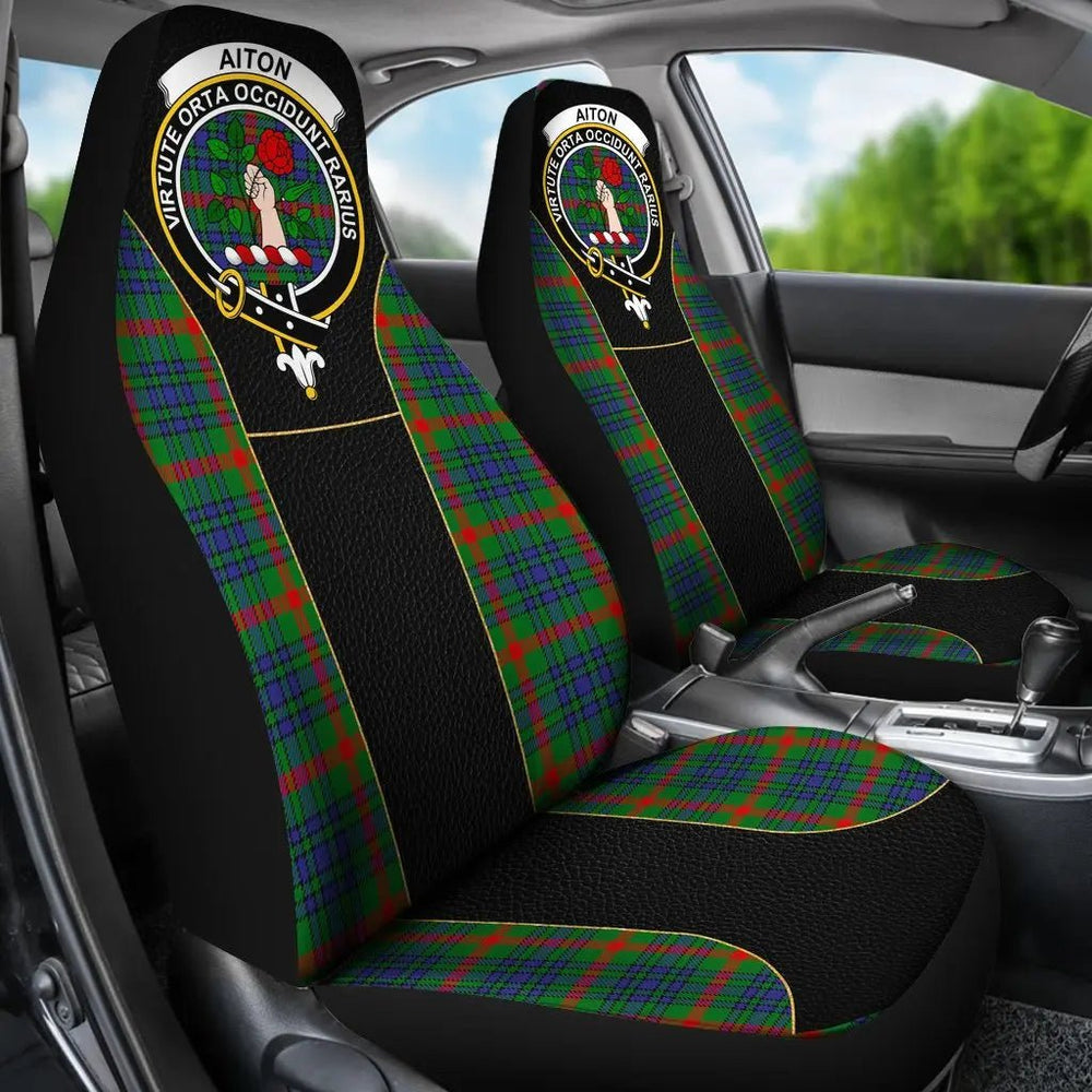 Clan Aiton Tartan Crest Special Style Car Seat Cover HA75 Clan Aiton Tartan Today