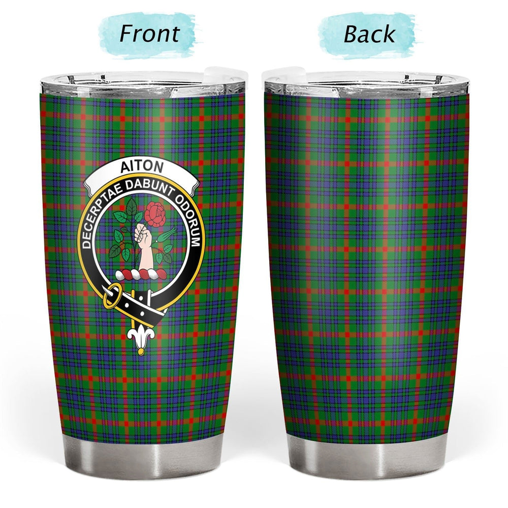 Clan Aiton Tartan Crest Tumbler UM30 Clan Aiton Tartan Today