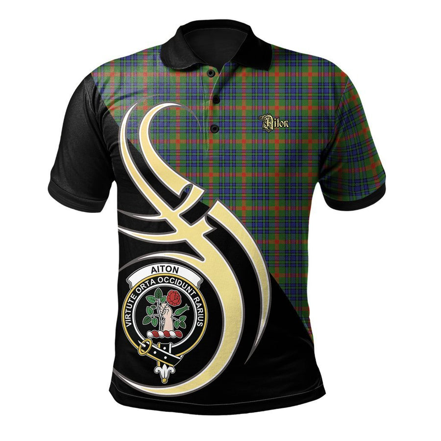 Clan Aiton Tartan Polo Shirt - Believe In Me Style TM79 Aiton Tartan Tartan Polo