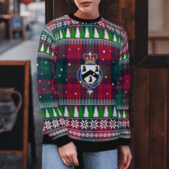 Clan Akins Crest Tartan Christmas Ugly Sweater IA87 Akins Crest Tartan Tartan Ugly Sweater