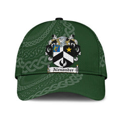 Clan Alexander Coat Of Arms - Irish Family Crest St Patrick's Day Classic CapKZ24 Classic Cap - Alexander Coat Of Arms St Patrick's Day Classic Cap Irish Cap