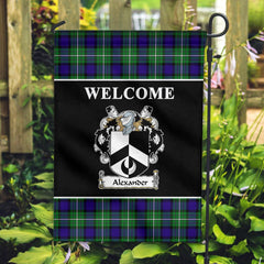 Clan Alexander Tartan Crest Black Garden Flag DP29 Clan Alexander Tartan Today